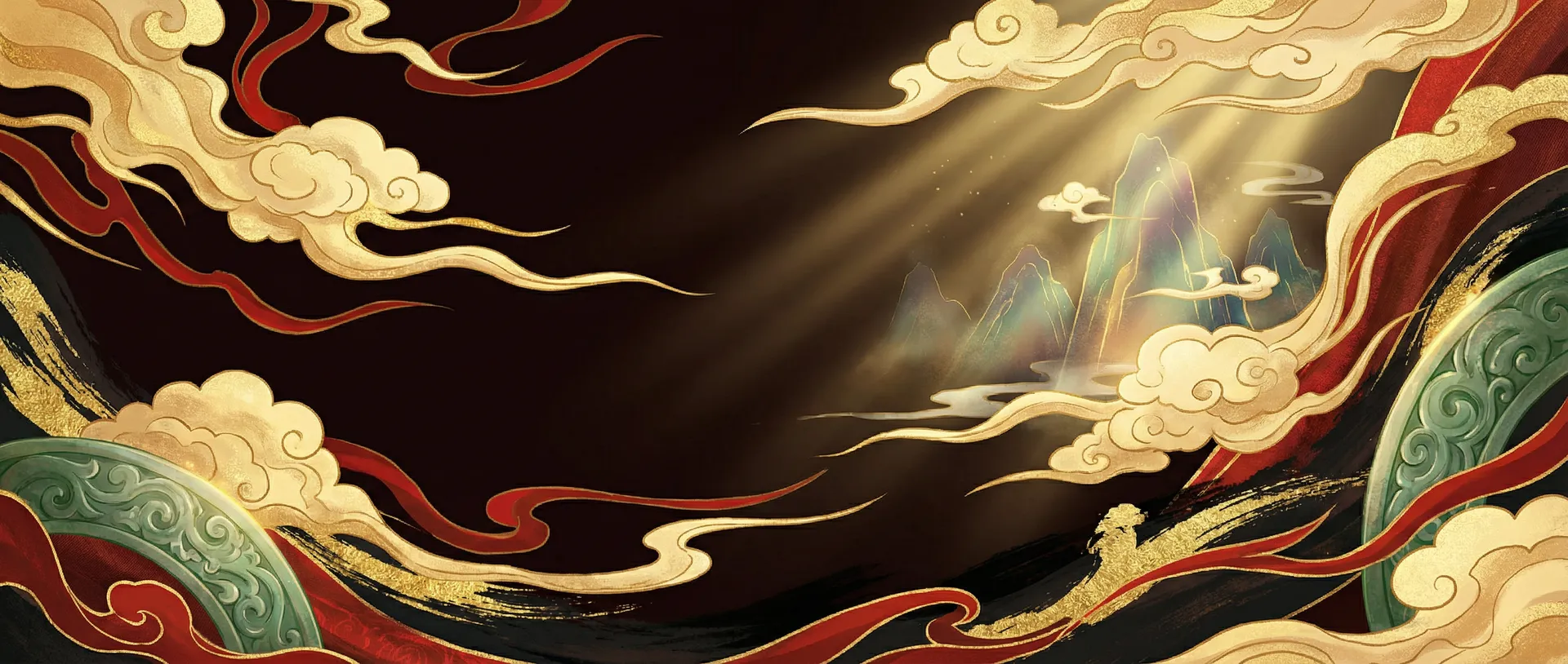 九游会-东方祥云国潮风品牌形象